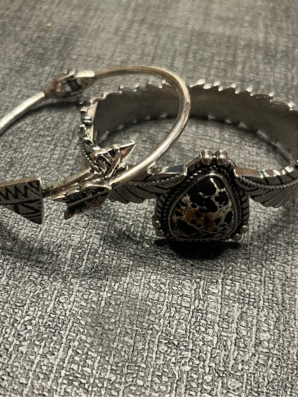 Two costume clamper bracelets